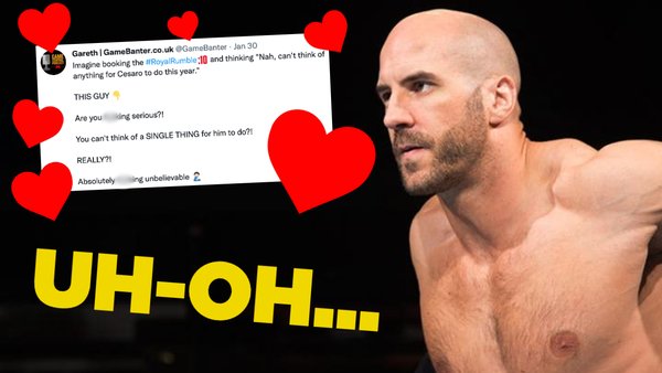 Cesaro raging