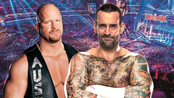 Steve Austin Roman Reigns WWE WrestleMania 38