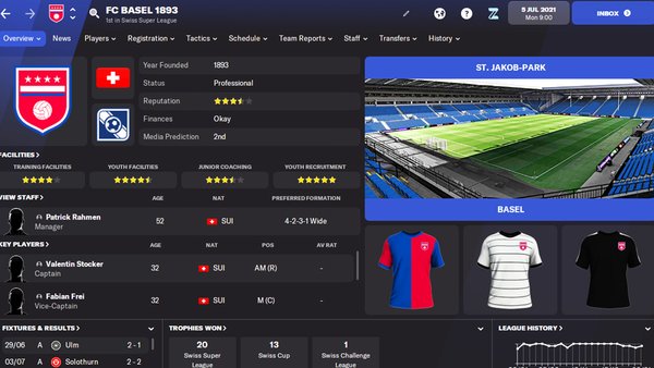 Football Manager 2022 FC Basel