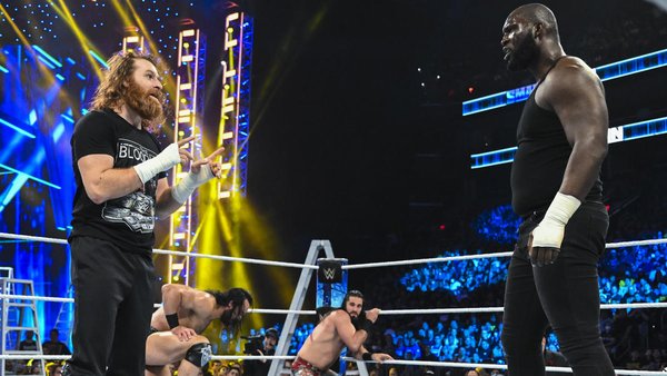 Sami Zayn Drew McIntyre Omos Seth Rollins