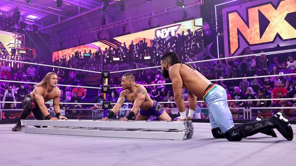 WWE NXT Halloween Havoc 2022 Nathan Frazer Carmelo Hayes Oro Mensah