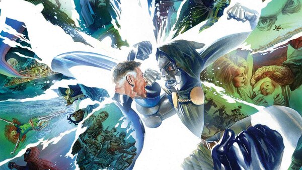 Mr. Fantastic vs Dr. Doom Secret Wars #9