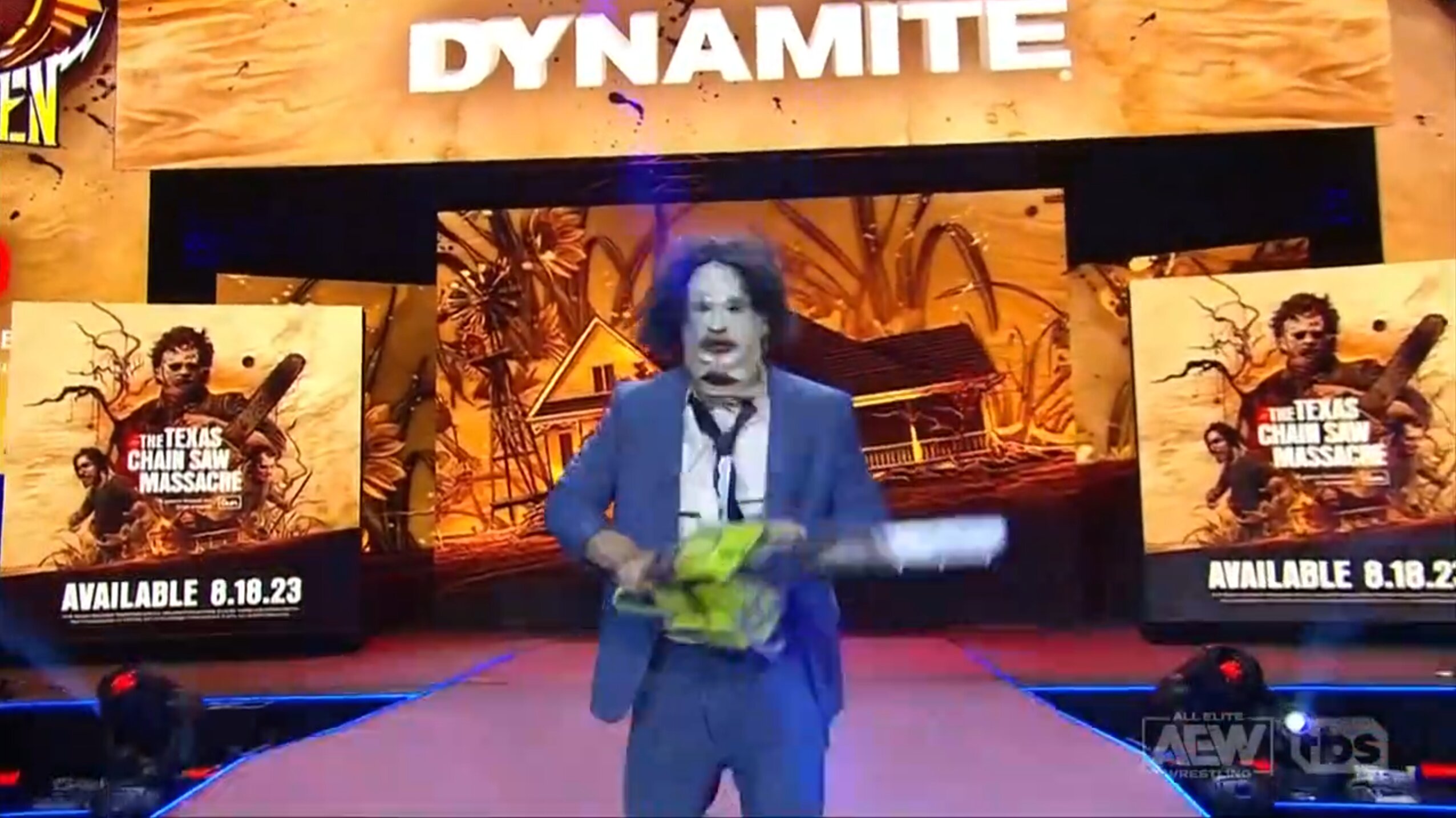 AEW Leatherface Texas Chainsaw Massacre