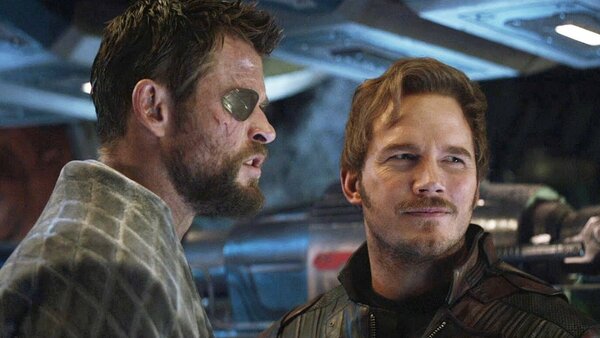 Avengers infinity war thor peter quill star lord