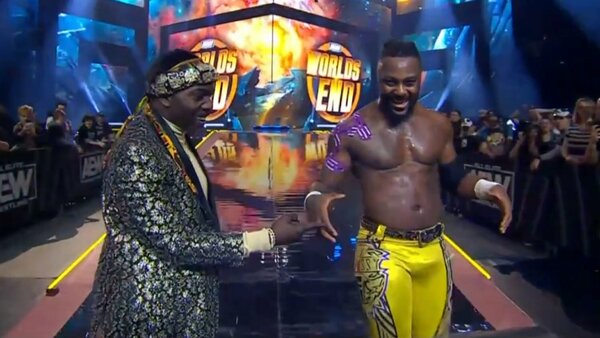 AEW Worlds End 2023 Swerve Strickland Prince Nana