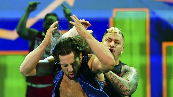 Solo Sikoa Jimmy Uso The Bloodline Cameron Grimes