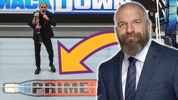 Triple H Logan Paul Prime WWE Ring Logo
