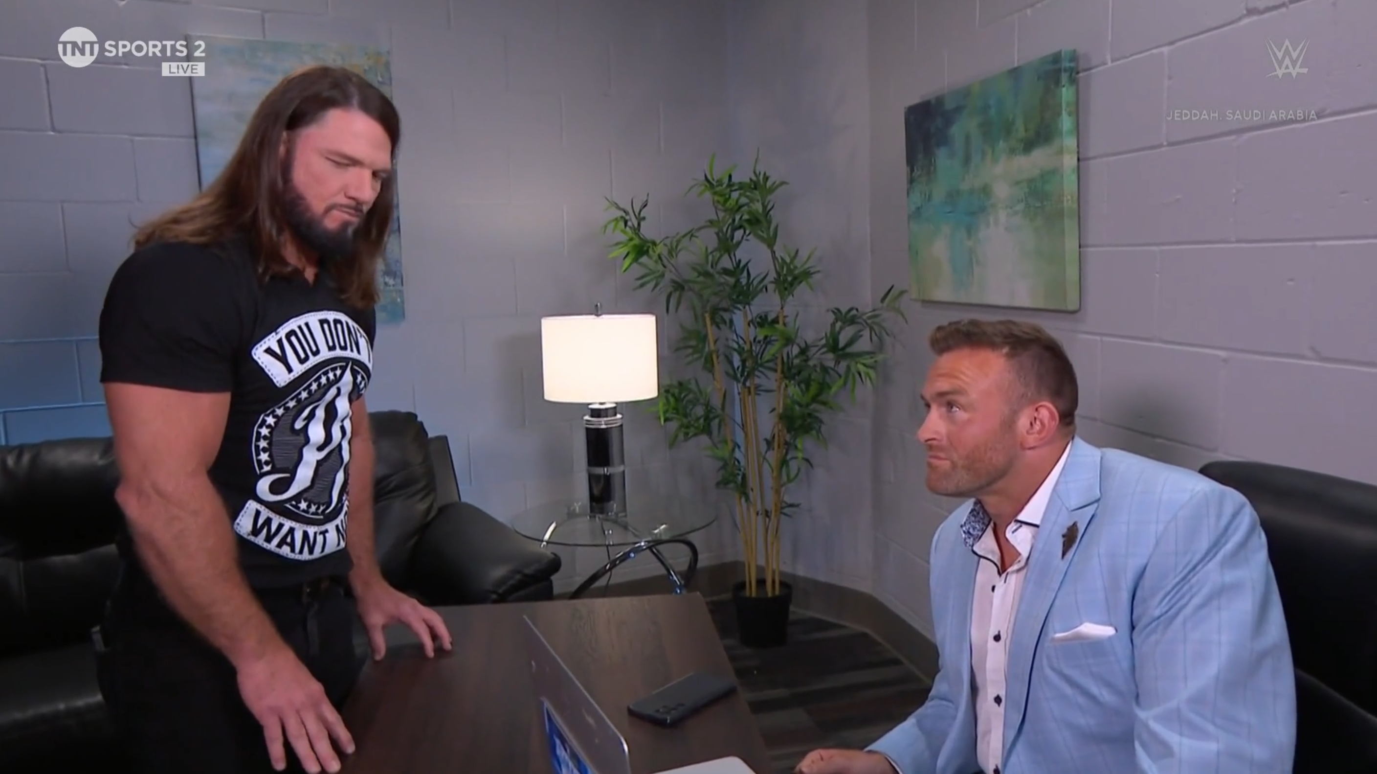 AJ Styles Nick Aldis