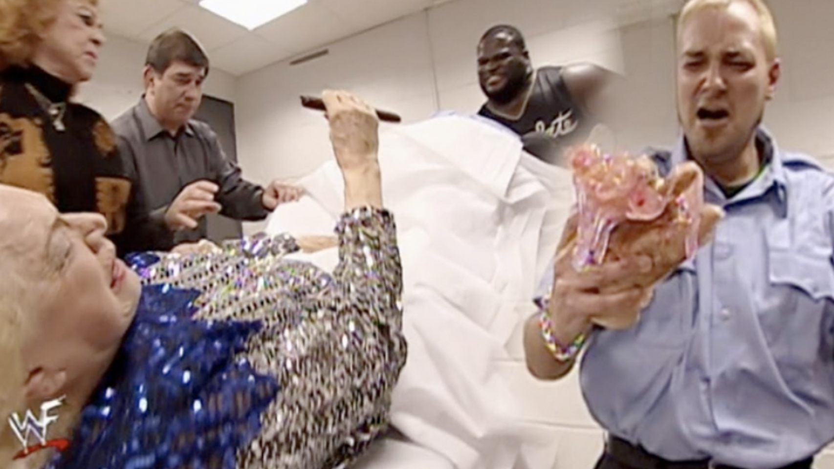 Mae Young Mark Henry Hand