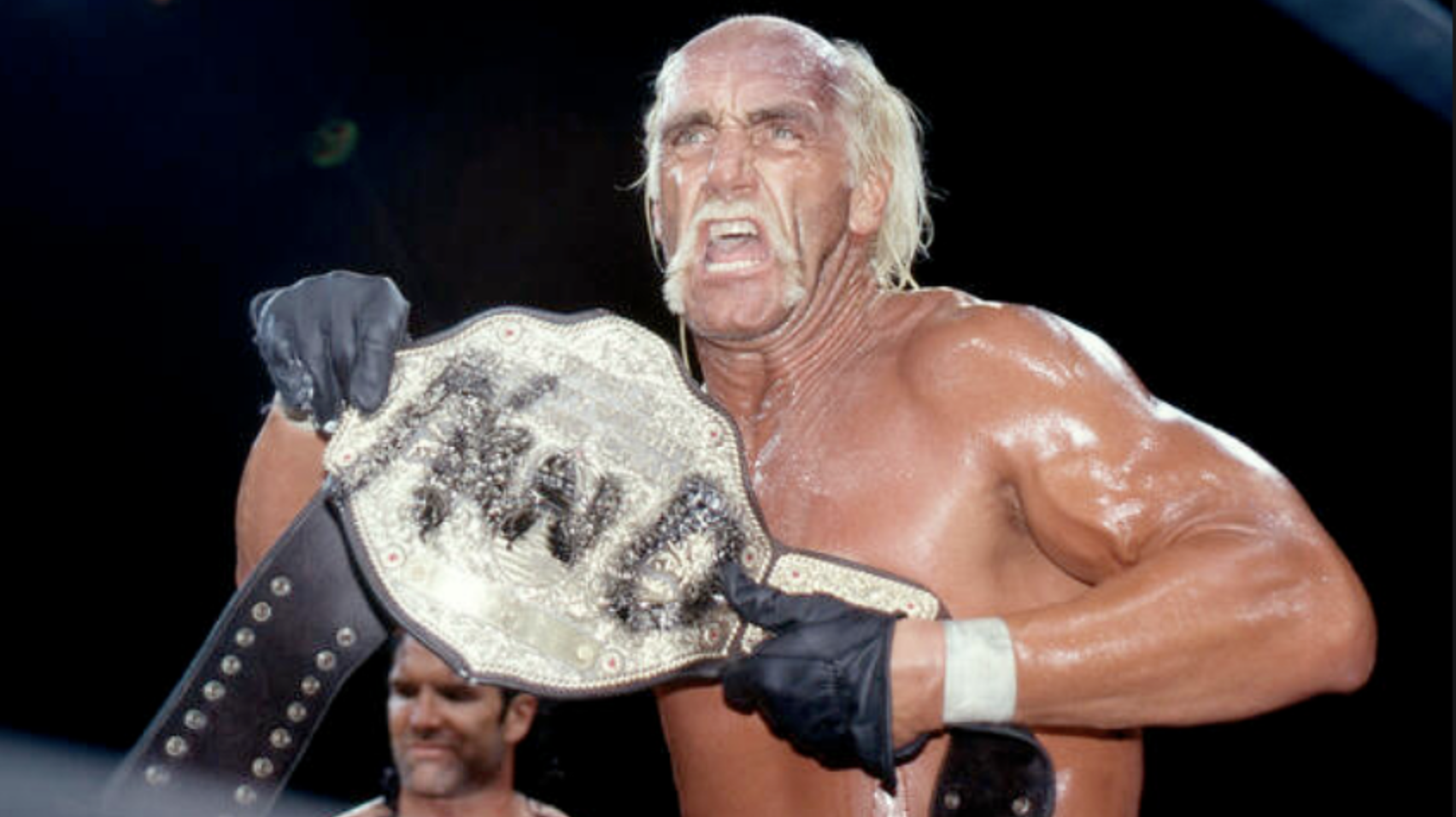 WCW Hog Wild 1996 Hollywood Hulk Hogan nWo Spraypaint Belt