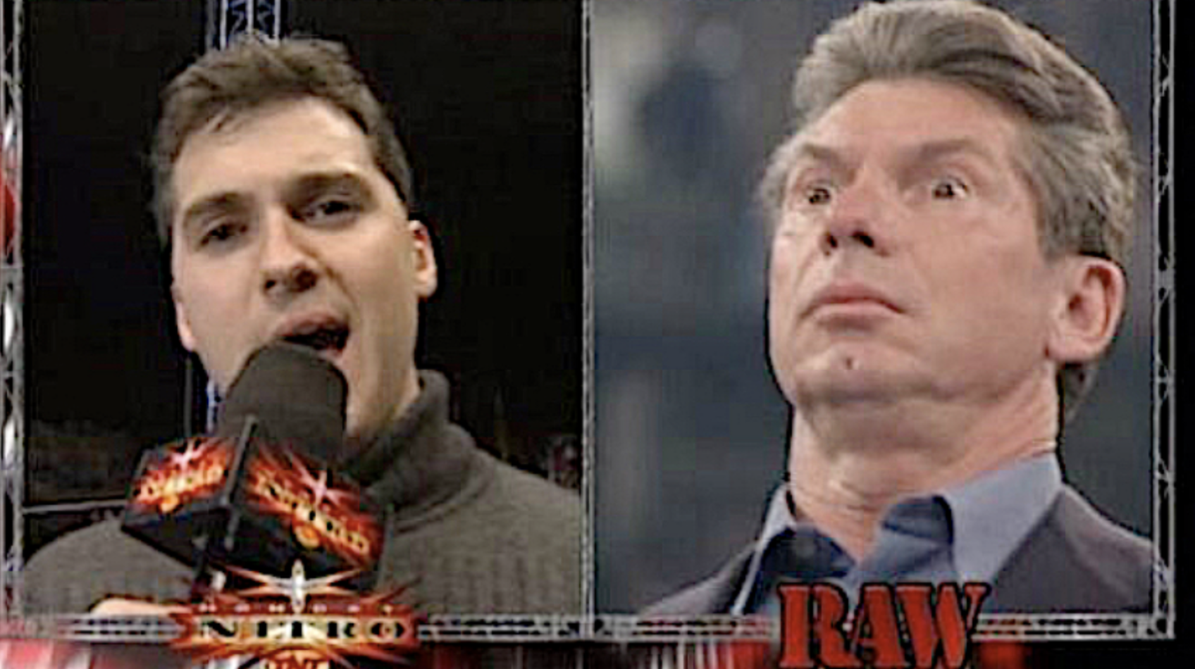 Shane Vince McMahon WCW Nitro WWF Raw Simulcast