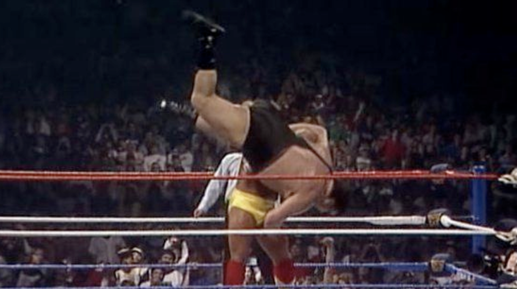 WWE WWF WrestleMania III 3 Hulk Hogan Andre The Giant Slam