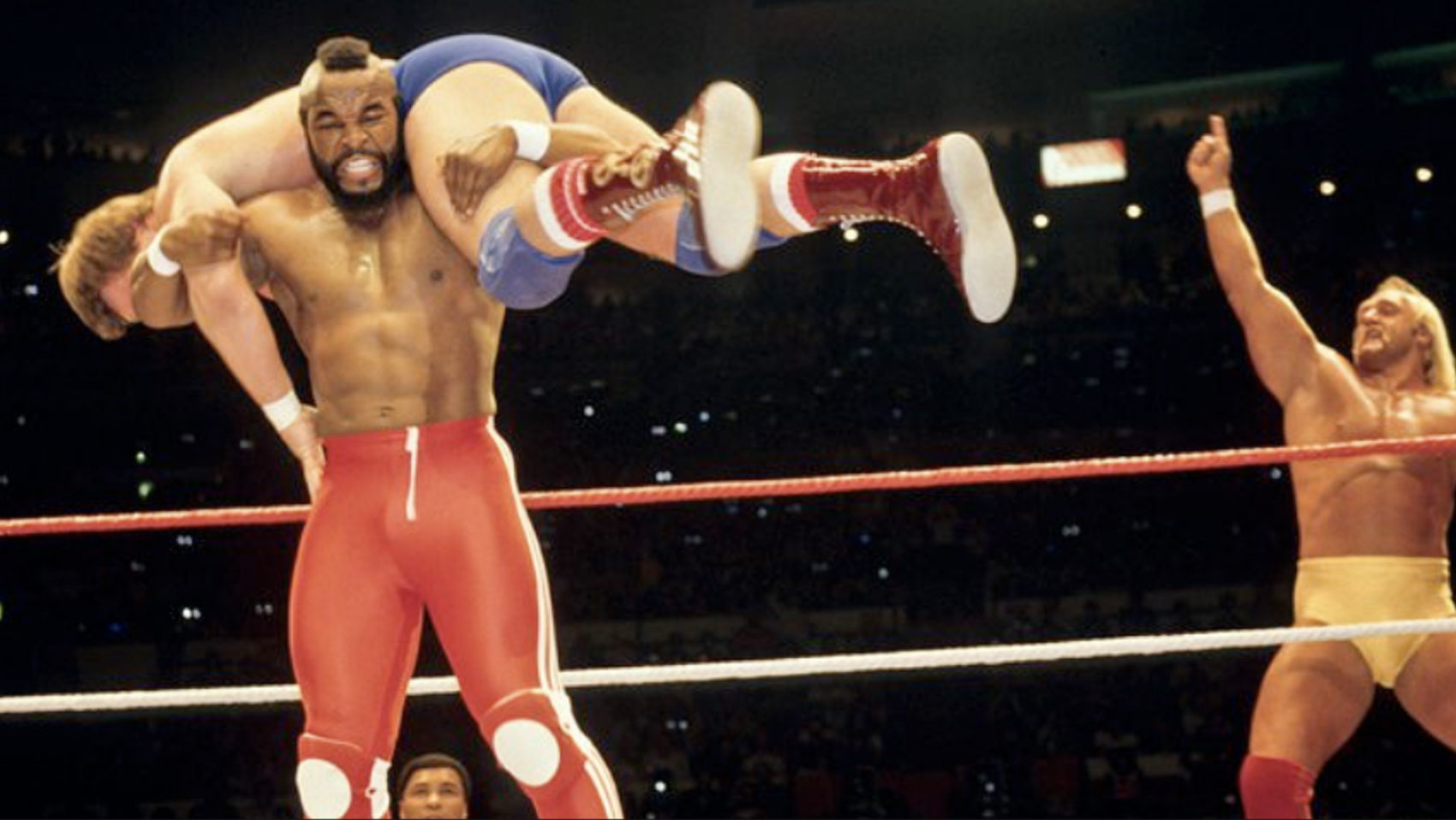 WWE WWF WrestleMania I Hulk Hogan Mr T Roddy Piper