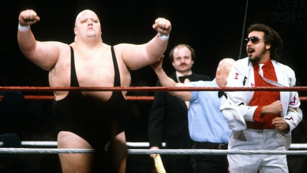 WWE WWF WrestleMania 1 King Kong Bundy Jimmy Hart