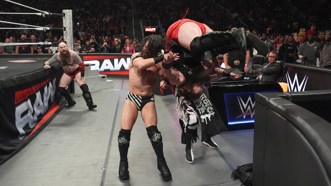 WWE Raw War Raiders Judgment Day Erik Ivar JD McDonagh Dominik Mysterio