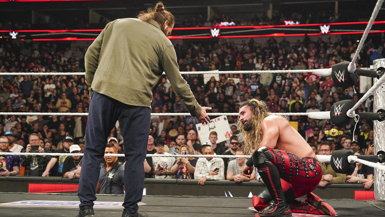 WWE Raw Sami Zayn Seth Rollins