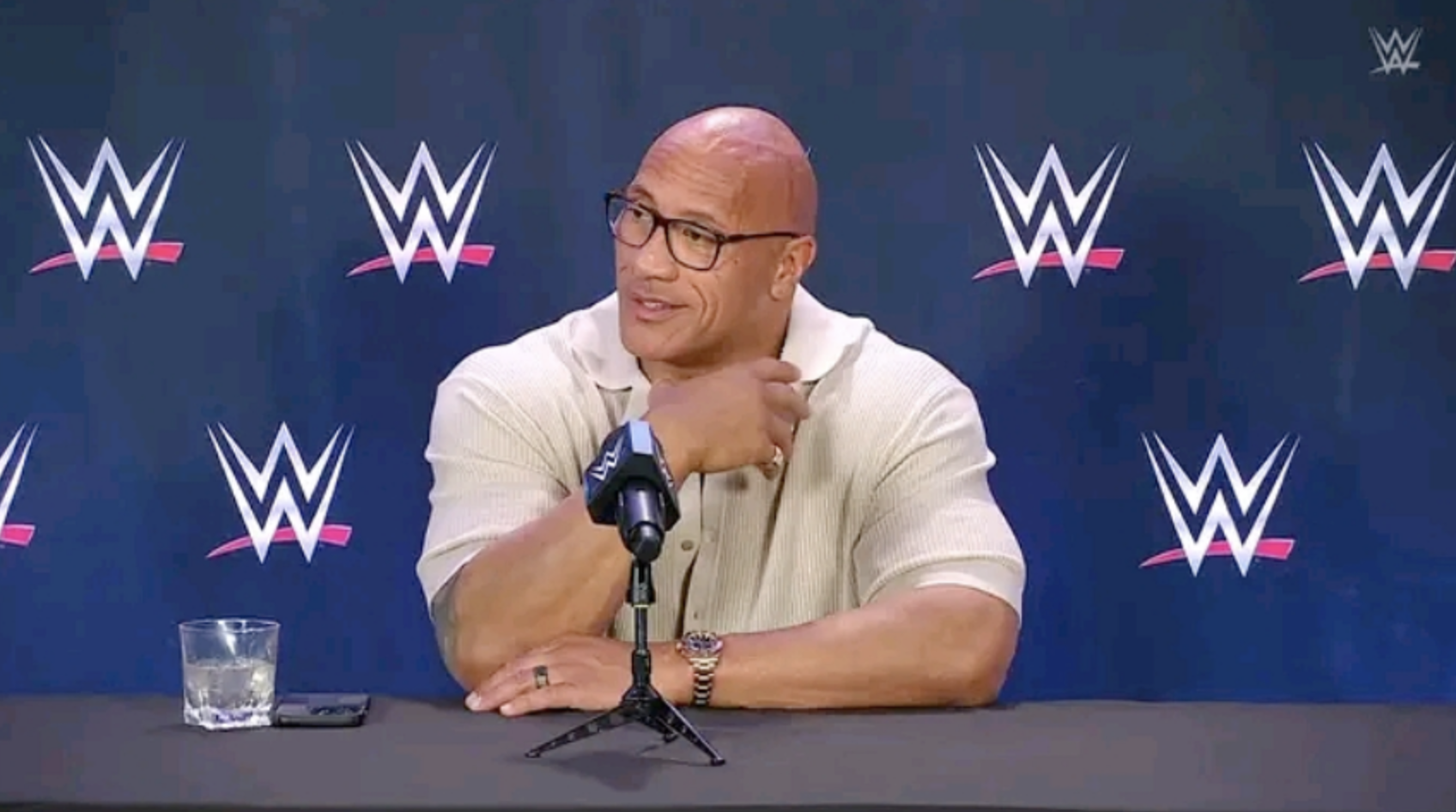 The Rock WWE WrestleMania 41 42 Press Conference Cody Rhodes
