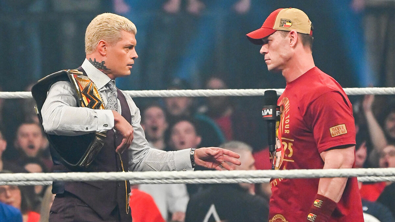 WWE Raw Cody Rhodes John Cena