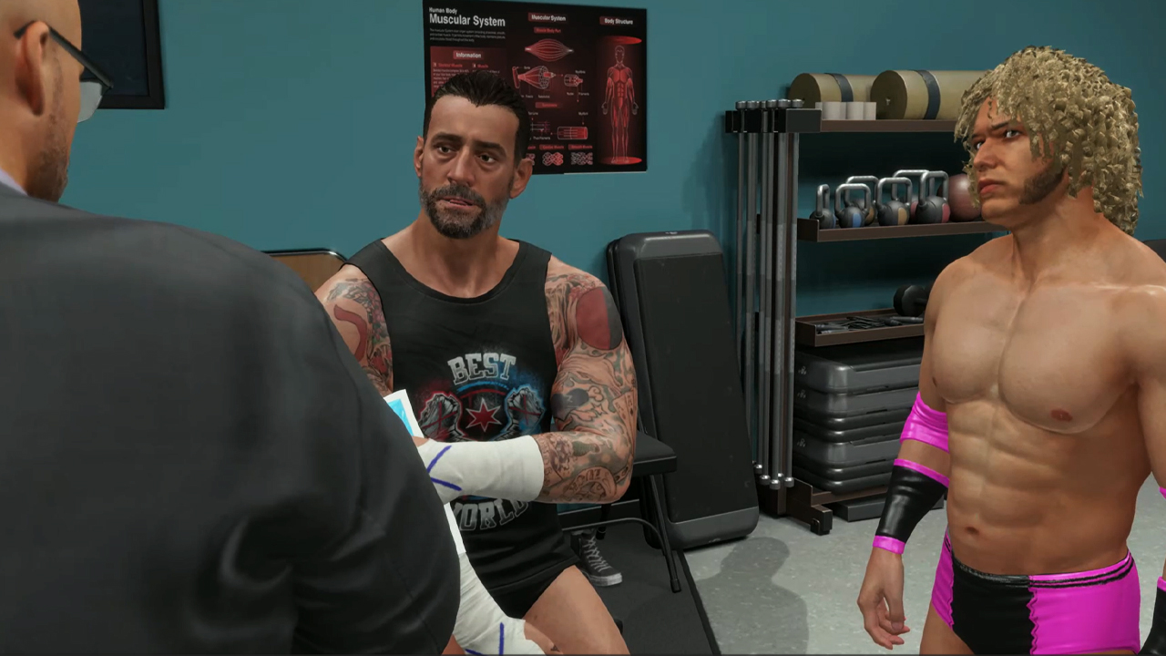 WWE 2K25 MyRise Adam Pearce CM Punk