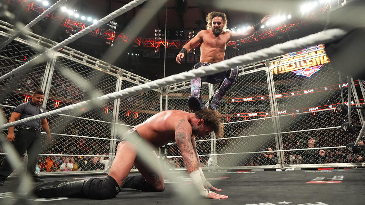 WWE Raw CM Punk Seth Rollins