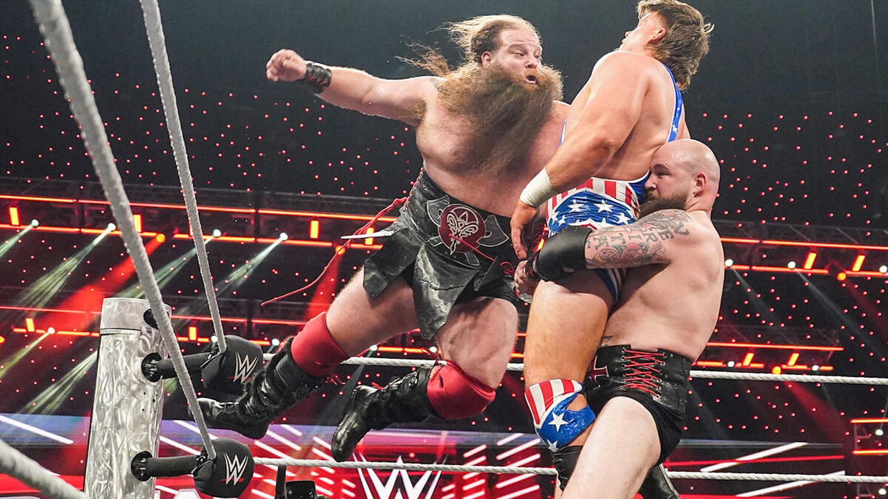 WWE Raw War Raiders Creed Brothers