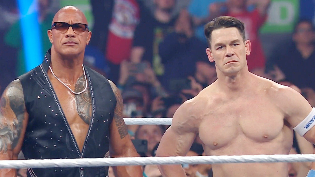 WWE Elimination Chamber 2025 John Cena The Rock