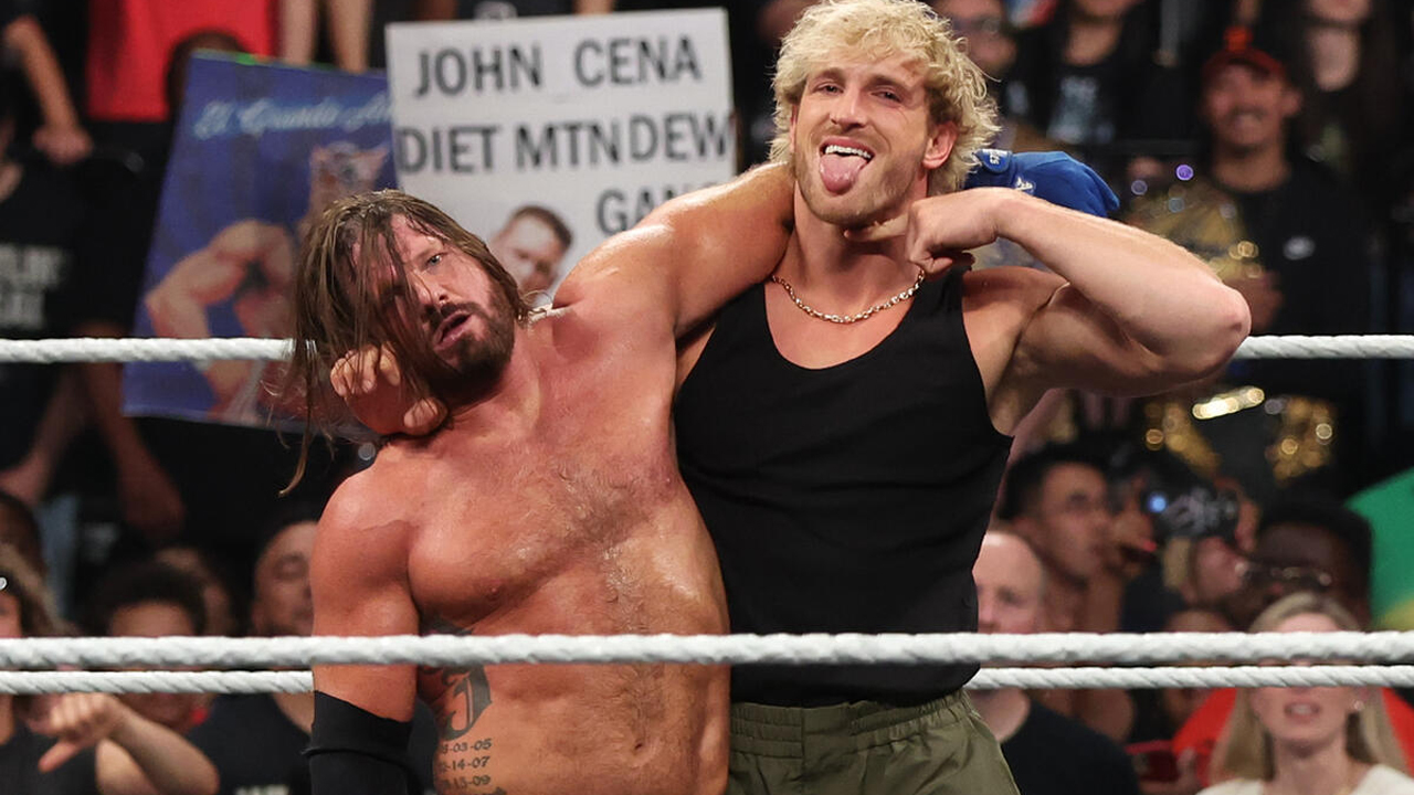 WWE Raw AJ Styles Logan Paul