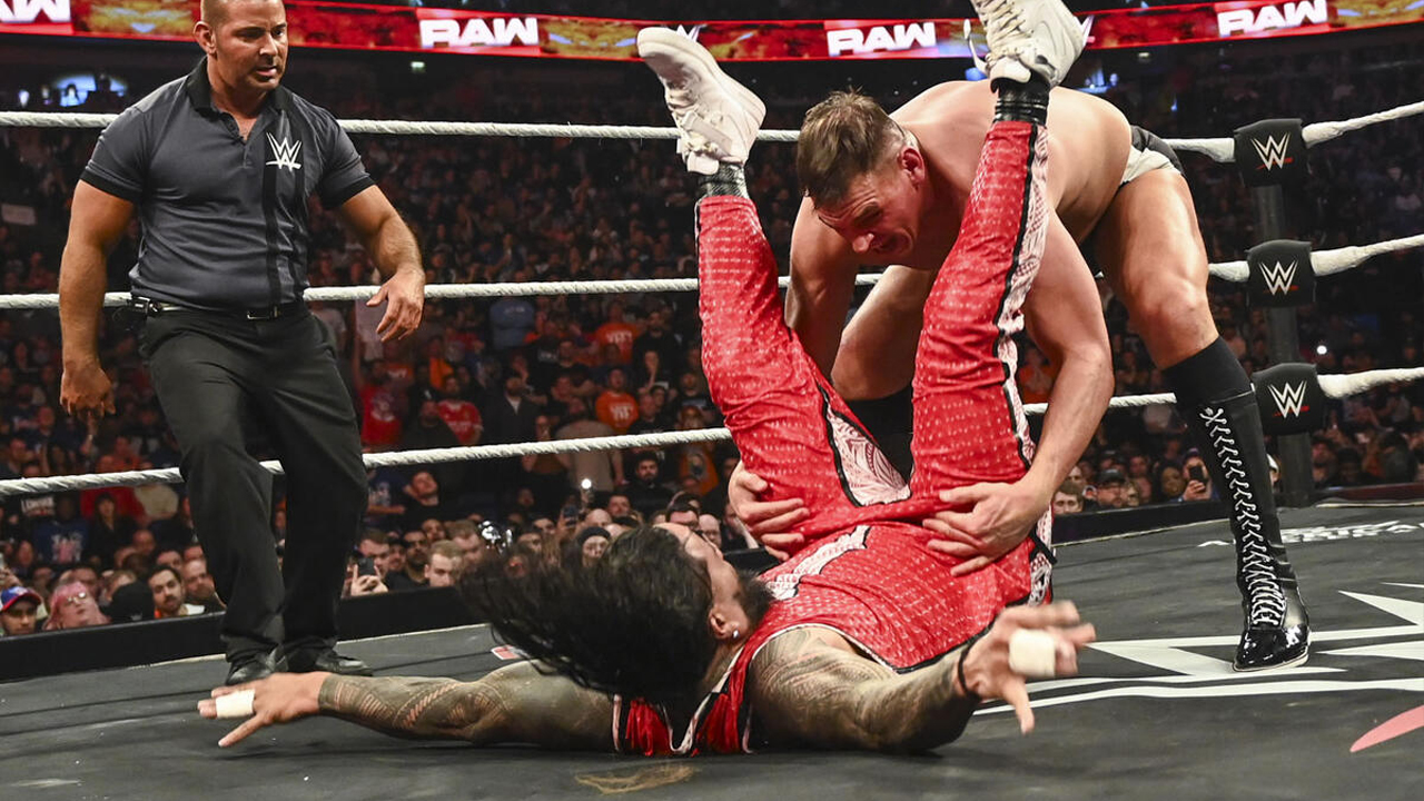 WWE Raw Jimmy Uso Gunther