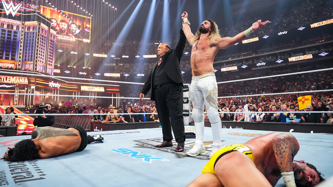 WWE WrestleMania 41 Night 1 Roman Reigns Paul Heyman Seth Rollins CM Punk