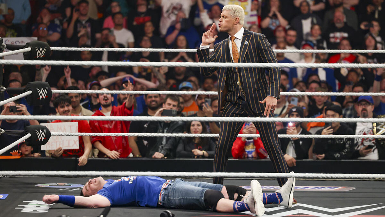 WWE Raw John Cena Cody Rhodes