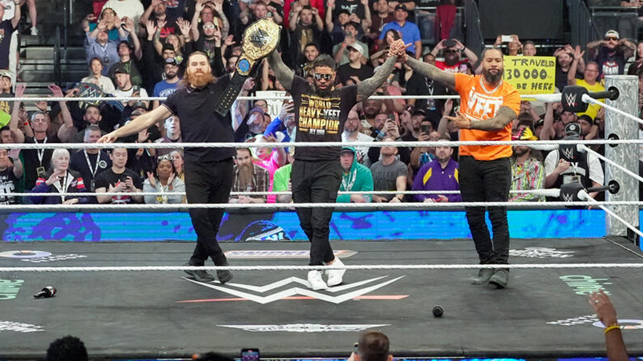 WWE Raw Sami Zayn Jey Uso Jimmy Uso