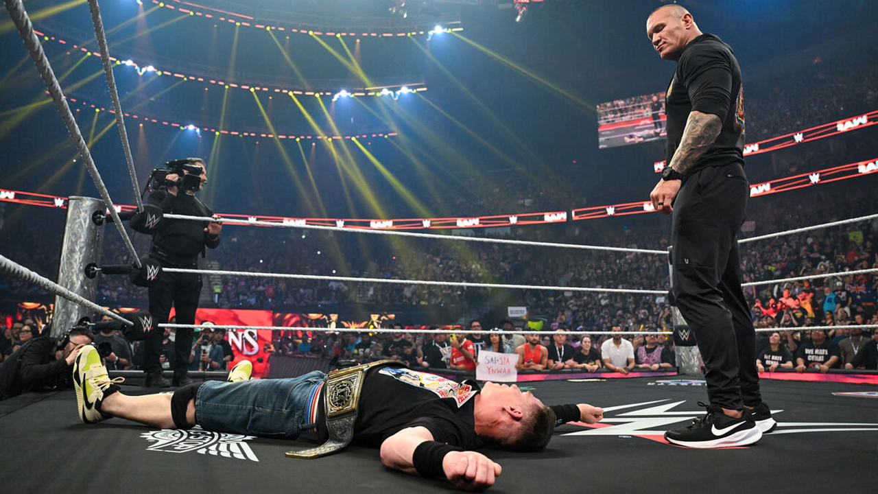 WWE Raw John Cena Randy Orton