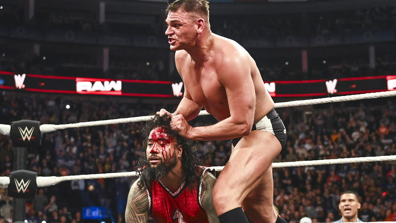 WWE Raw Jimmy Uso Gunther