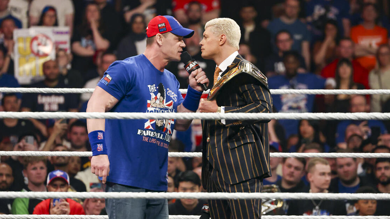 WWE Raw John Cena Cody Rhodes