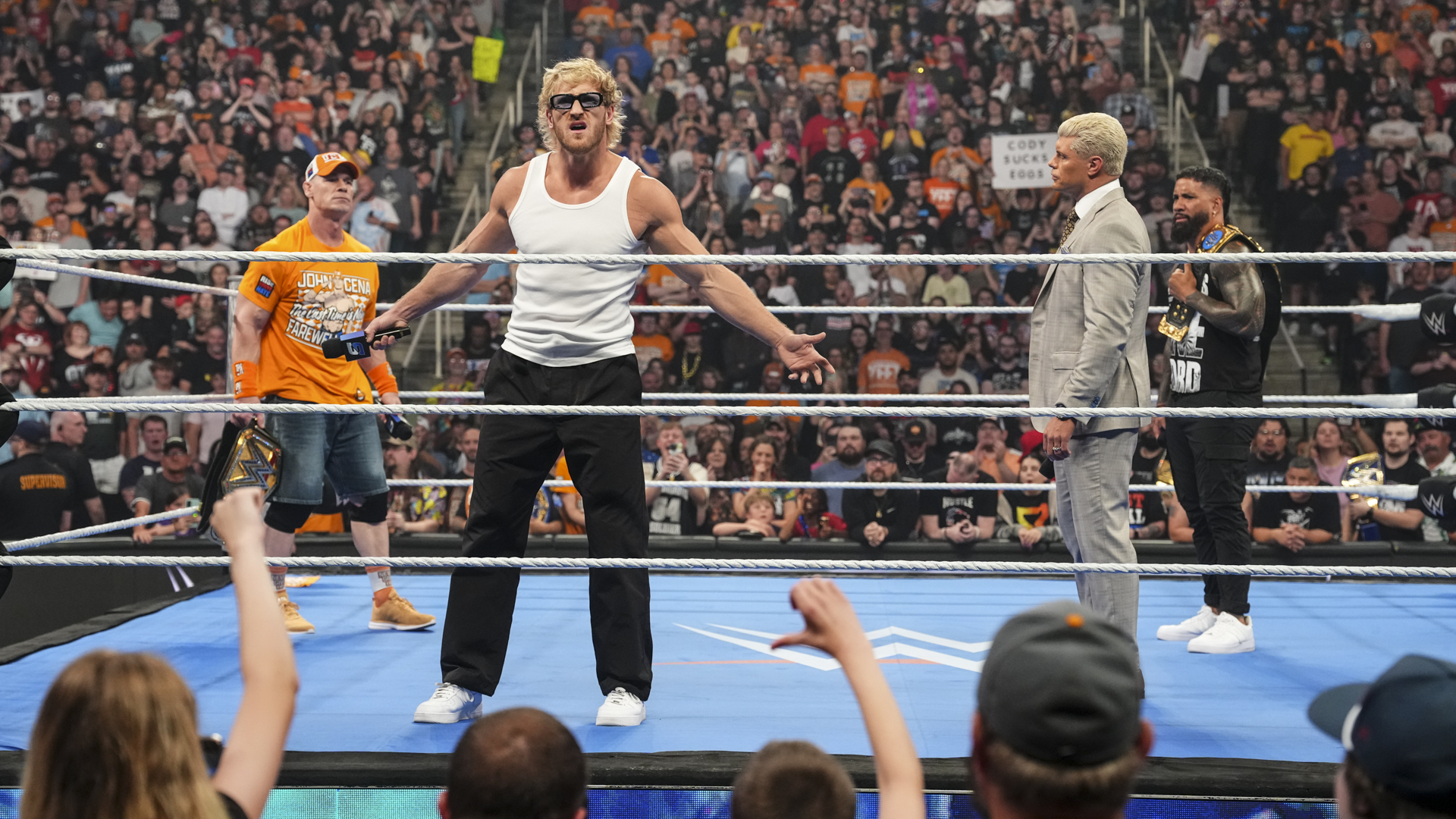 John Cena Logan Paul Cody Rhodes Jey Uso