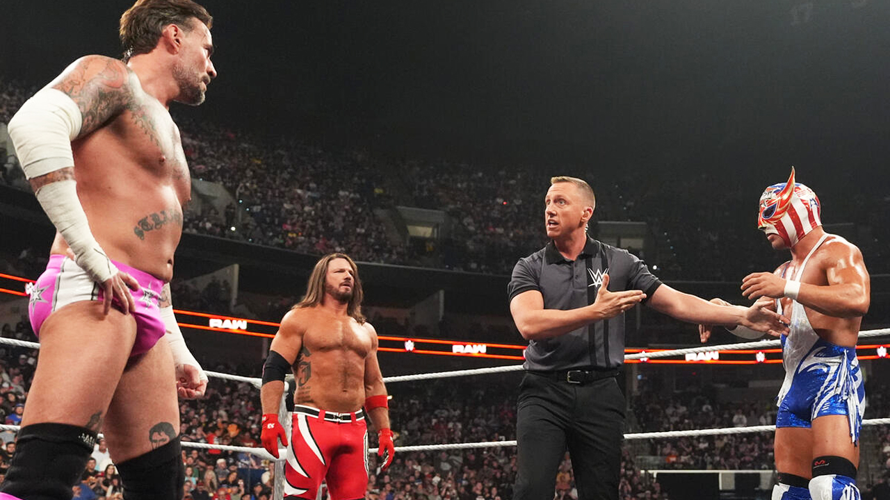 WWE Raw CM Punk AJ Styles El Grande Americano