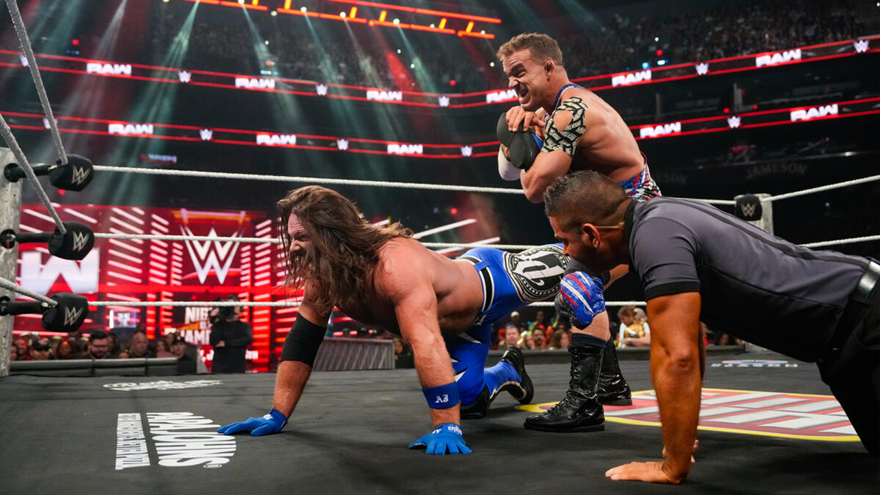 WWE Raw AJ Styles Chad Gable