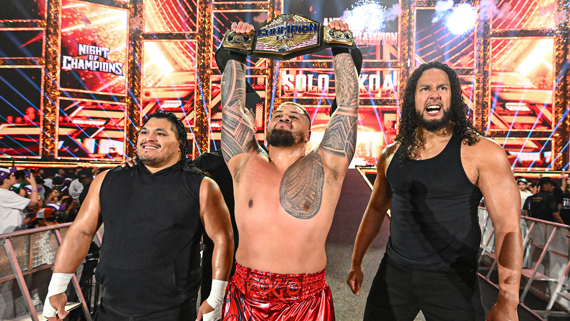 WWE Night Of Champions 2025 Solo Sikoa JC Mateo Hikuleo