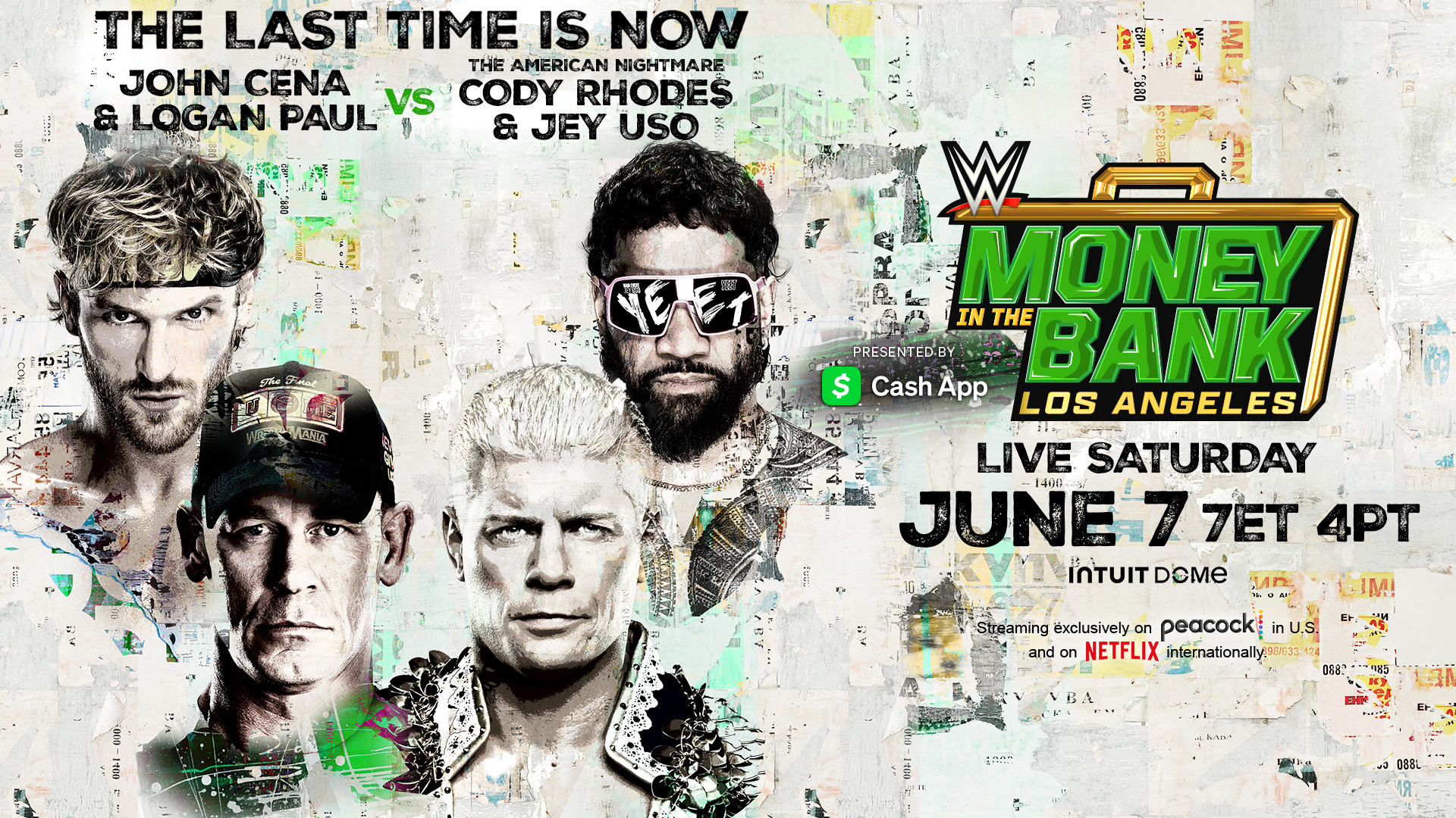 WWE Money In The Bank 2025 Logan Paul John Cena Cody Rhodes Jey Uso