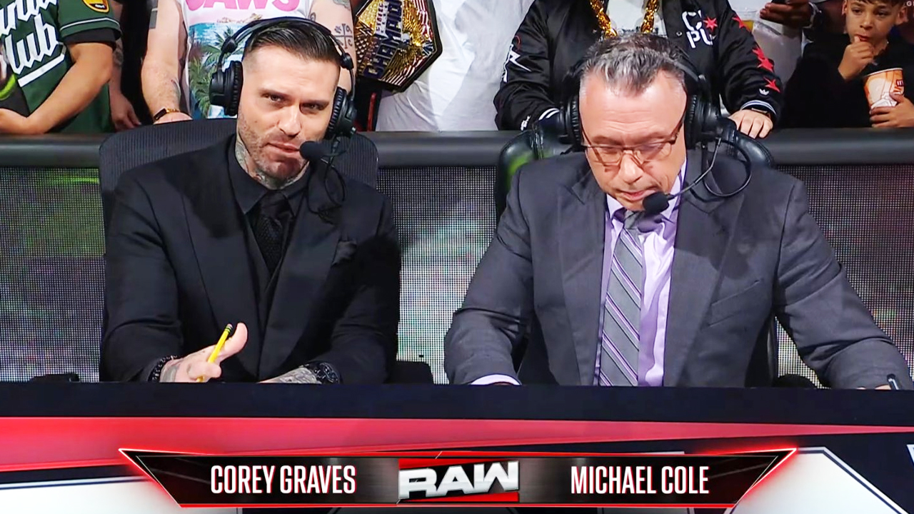 WWE Raw Corey Graves Michael Cole