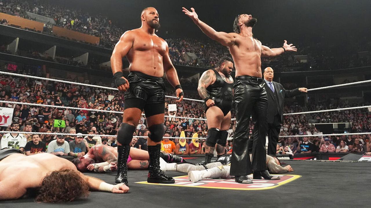 WWE Raw Sami Zayn CM Punk Bron Breakker Bronson Reed Seth Rollins Jey Uso Paul Heyman