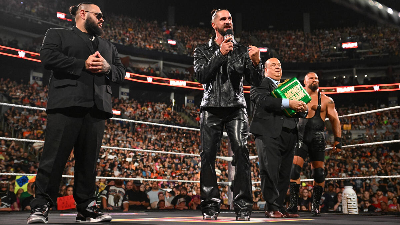 WWE Raw Bronson Reed Seth Rollins Paul Heyman Bron Breakker