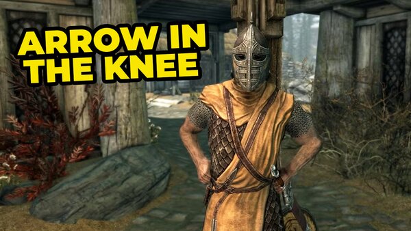 Skyrim Arrow in the Knee