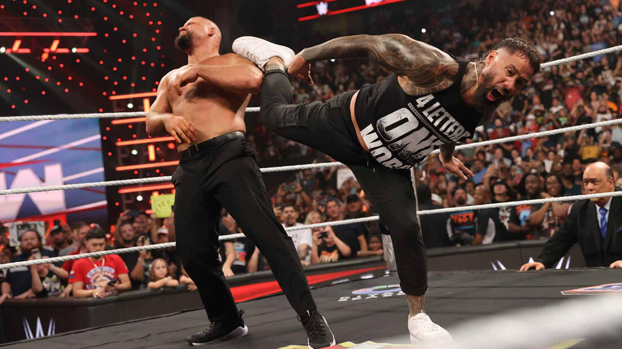 WWE Raw Bron Breakker Jey Uso Paul Heyman