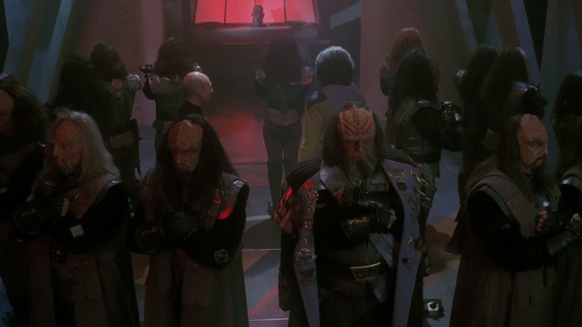 Star Trek The Next Generation Sins of the Father Worf Kurn Captain Picard Klingon High Council