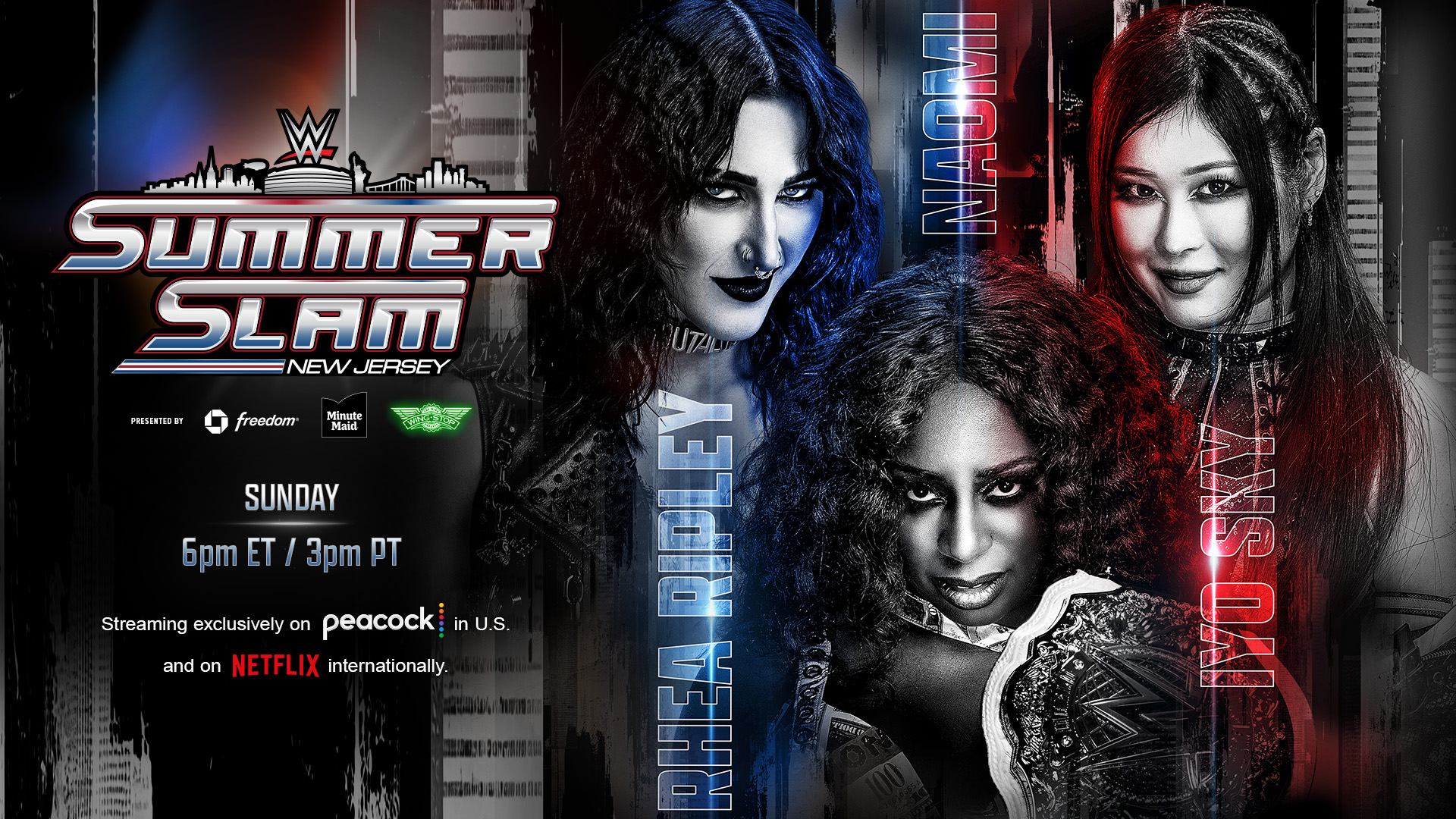 WWE SummerSlam 2025 Rhea Ripley Naomi IYO SKY