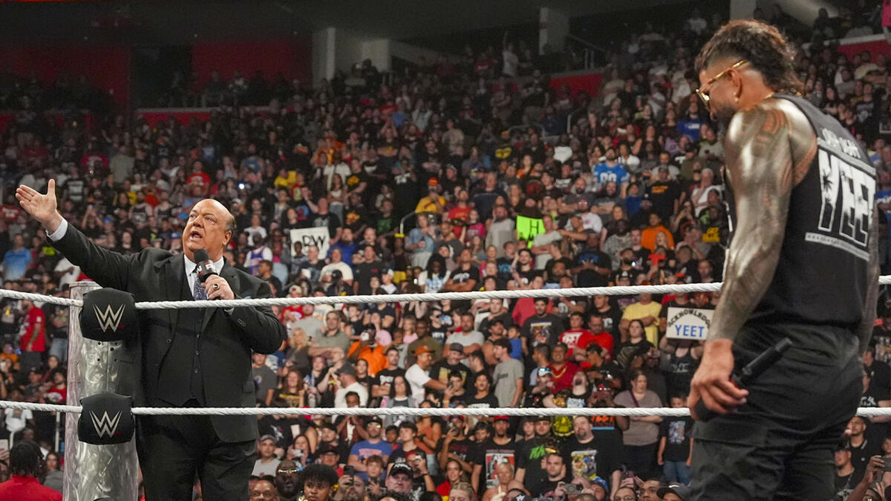 WWE Raw Paul Heyman Jey Uso