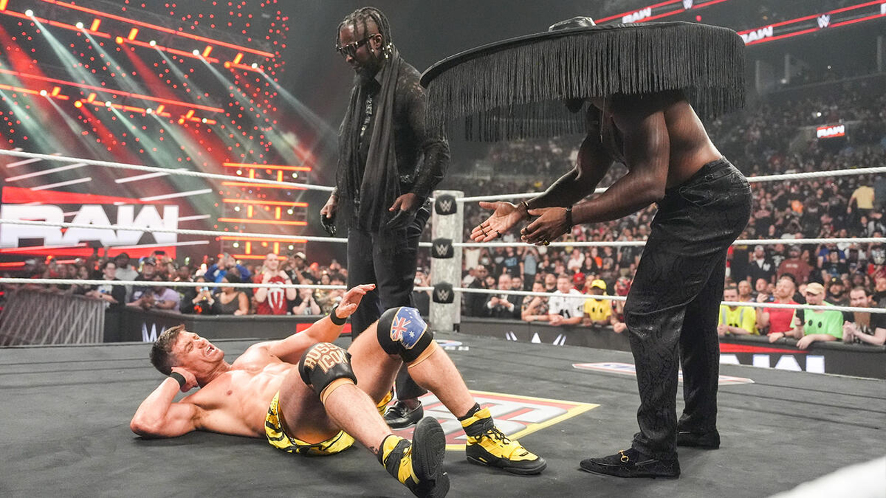 WWE Raw Grayson Waller Kofi Kingston Xavier Woods The New Day