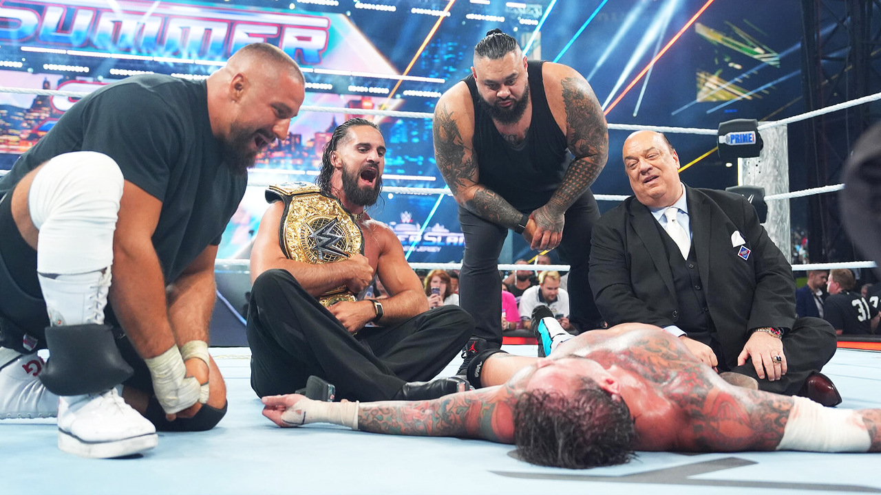 WWE SummerSlam 2025 Bron Breakker Seth Rollins Bronson Reed Paul Heyman CM Punk