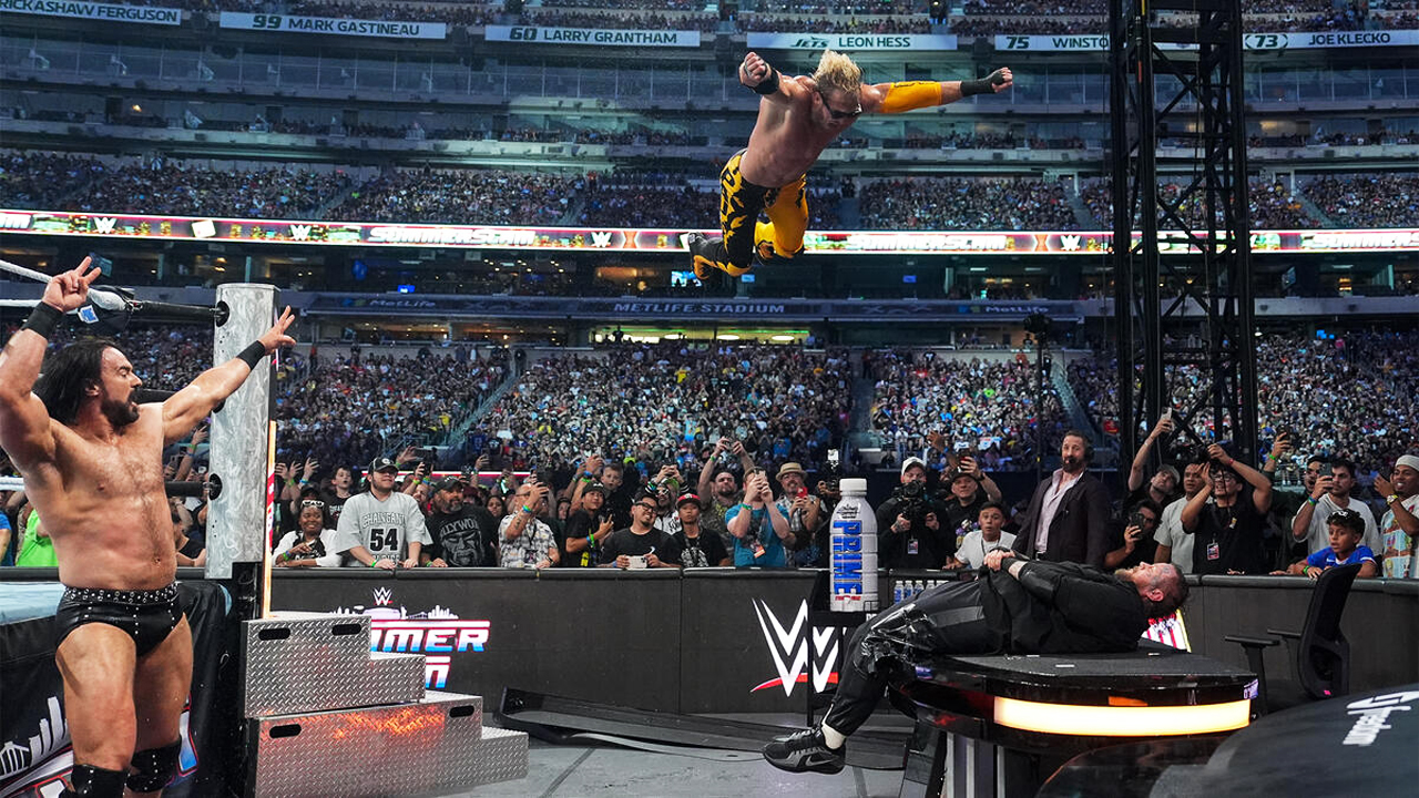 WWE SummerSlam 2025 Drew McIntyre Logan Paul Jelly Roll